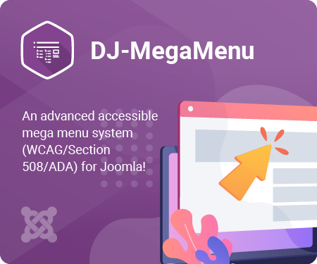 accessible mega menu system (WCAG/Section 508/ADA) for Joomla!